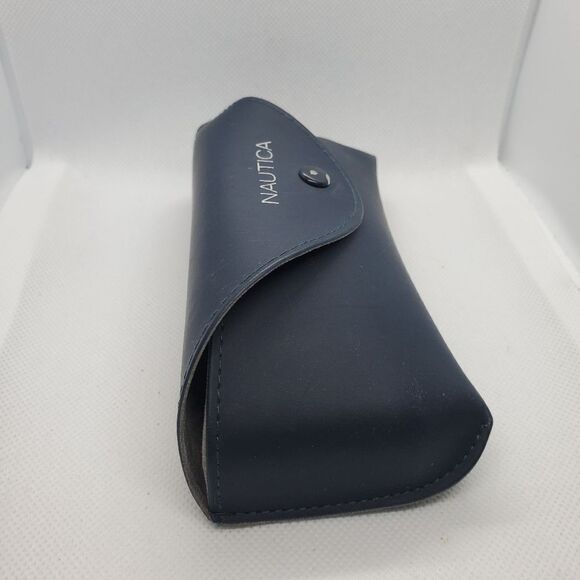 Nautica Blue Glasses Case with Gray Lining - Picture 2 of 6